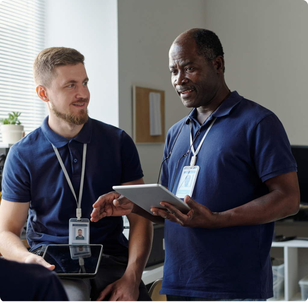 IT professionals discussing recent WPV situations