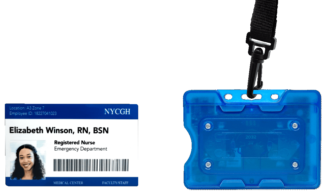 pinpoint id badge holder