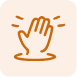 Silent signal icon representing trying to signal for help discreetly